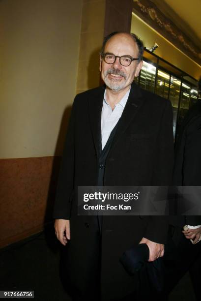 Lauriers 2017 best actor Jean Pierre Darroussin attends the 23 eme Ceremonie des Lauriers de La Radio et de La Television at Palace Theater on...