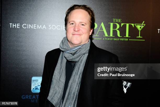 Patch Darragh attends Roadside Attractions and Great Point Media with The Cinema Society host a screening of "The Party" at Metrograph on February...