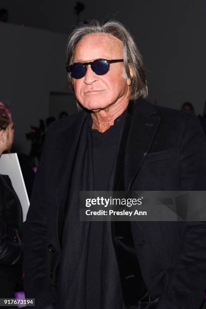 Mohamed Hadid attends Anna Sui - Front Row - February 2018 - New York Fashion Week: at Spring Studios on February 12, 2018 in New York City.