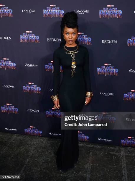 Douriean Fletcher attends Marvel Studios Presents: Black Panther Welcome To Wakanda during February 2018 New York Fashion Week: The Shows at...