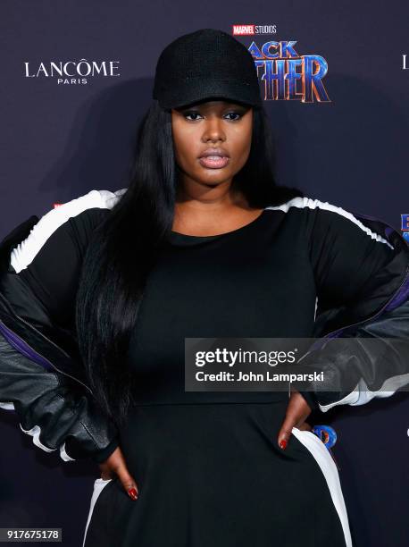 Precious Lee attends Marvel Studios Presents: Black Panther Welcome To Wakanda during February 2018 New York Fashion Week: The Shows at Industria...