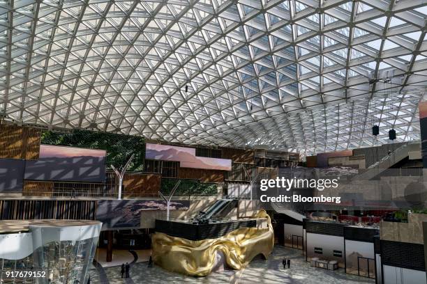 The Spectacle atrium is seen inside the MGM Cotai casino resort, developed by MGM China Holdings Ltd., in Macau, China, on Tuesday, Feb. 13, 2018....