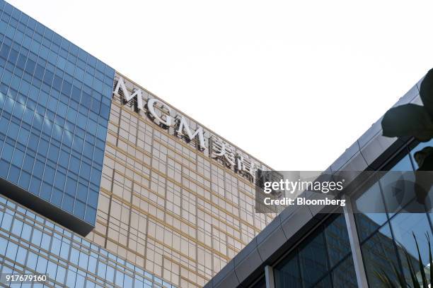 The MGM Cotai casino resort, developed by MGM China Holdings Ltd., stands in Macau, China, on Tuesday, Feb. 13, 2018. MGM Resorts Internationals...