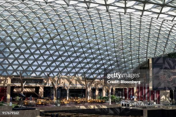 The Spectacle atrium is seen inside the MGM Cotai casino resort, developed by MGM China Holdings Ltd., in Macau, China, on Tuesday, Feb. 13, 2018....