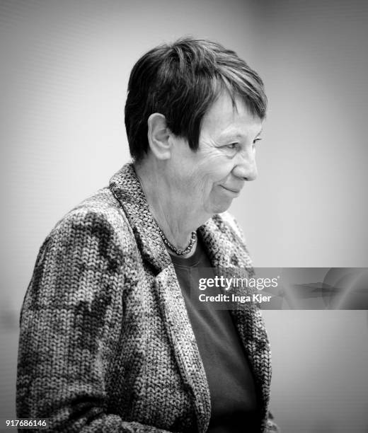German Environment Minister Barbara Hendricks, arrives for a special faction meeting, on February 07, 2018 in Berlin, Germany. The German Social...