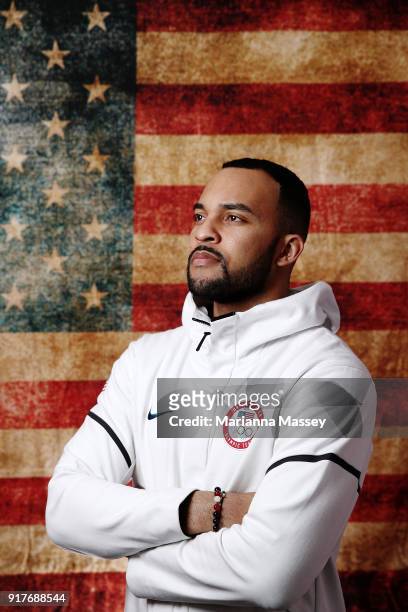 United States Men's Bobsled team member Chris Kinney poses for a portrait on the Today Show Set on February 12, 2018 in Gangneung, South Korea.