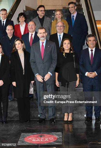 King Felipe of Spain and Queen Letizia of Spain deliver Innovation And Design Awards 2017 on February 12, 2018 in Mostoles, Spain.
