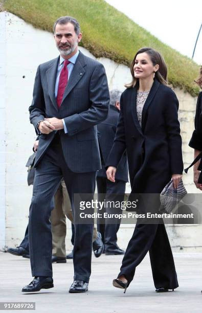 King Felipe of Spain and Queen Letizia of Spain deliver Innovation And Design Awards 2017 on February 12, 2018 in Mostoles, Spain.