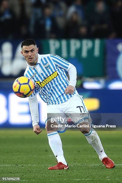 Federico Viviani of Spal in action during the serie A match between Spal and AC Milan at Stadio Paolo Mazza on February 10, 2018 in Ferrara, Italy.