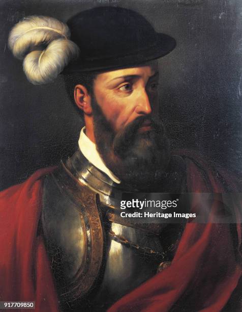 Portrait of Francisco Pizarro. Found in the Collection of Musée de l'Histoire de France, Château de Versailles.