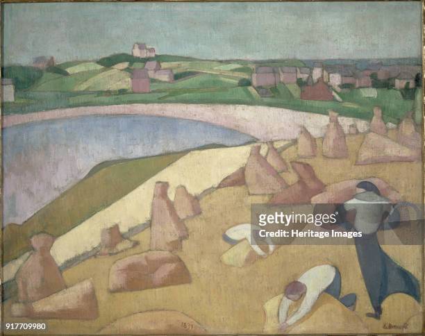 Harvest by the Sea. Found in the Collection of Musée d'Orsay, Paris.