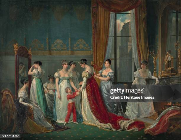 Preparation for the coronation. Found in the Collection of Musée des Beaux-Arts, Marseilles.