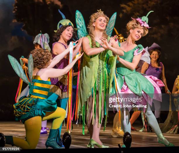 Samantha Price as Iolanthe with the Company on stage in a new production by English National Opera of Iolanthe at The London Coliseum on February 12,...