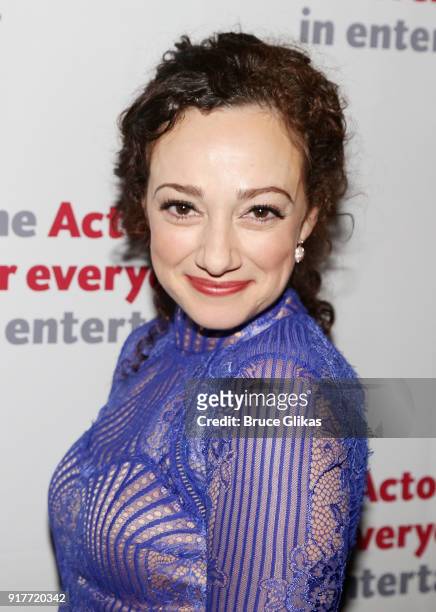 Megan McGinnis poses at the "Thoroughly Modern Millie" 15th Anniversary Reunion Concert After Party at Opry City Stage on February 12, 2018 in New...