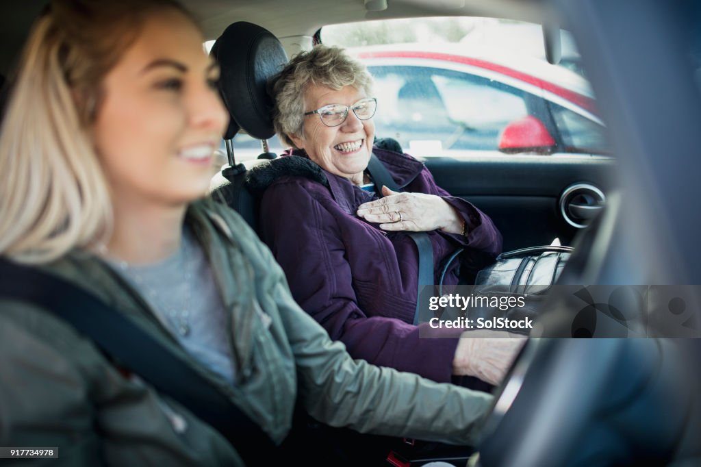 In the Car with Grandma