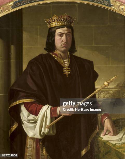 Portrait of King Ferdinand II of Aragon . Found in the Collection of Ayuntamiento de Sevilla.