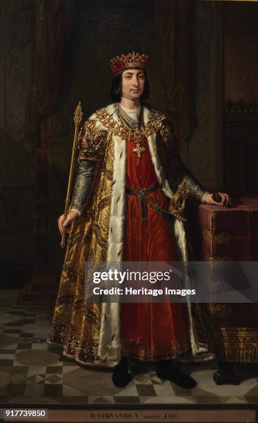 Portrait of King Ferdinand II of Aragon . Found in the Collection of Museo del Prado, Madrid.