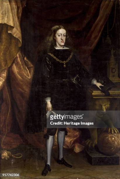 Portrait of Charles II of Spain. Found in the Collection of Ayuntamiento de Sevilla.