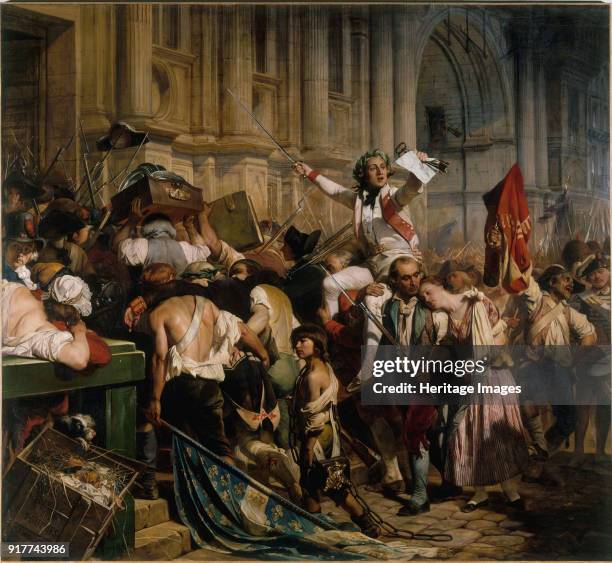 The Vanquishers of the Bastille before the Hôtel de Ville, July 14, 1789. Found in the Collection of Petit Palais, Musée des Beaux-Arts de la Ville...