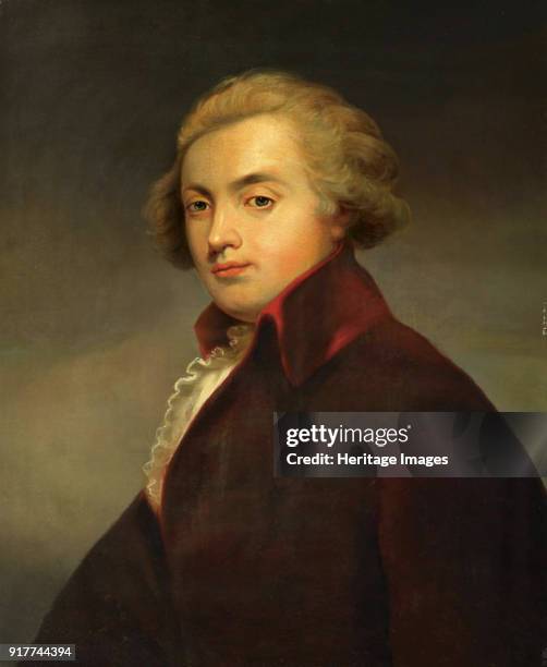 Portrait of the composer Wolfgang Amadeus Mozart . Private Collection.