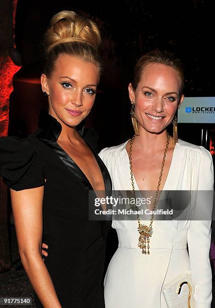 Actress Katie Cassidy and model/actress Amber Valletta during the at Hollywood Life's 6th Annual Hollywood Style Awards cocktail party held at the...