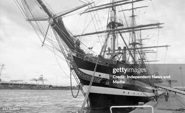 Italian Sail Training Ship, Amerigo Vespucci at Ocean Pier, North Wall, Dublin, .