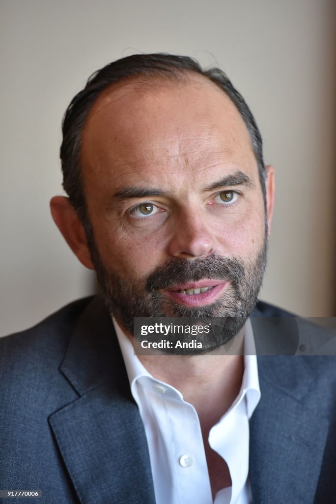 Official visit of Edouard Philippe to Le Havre.