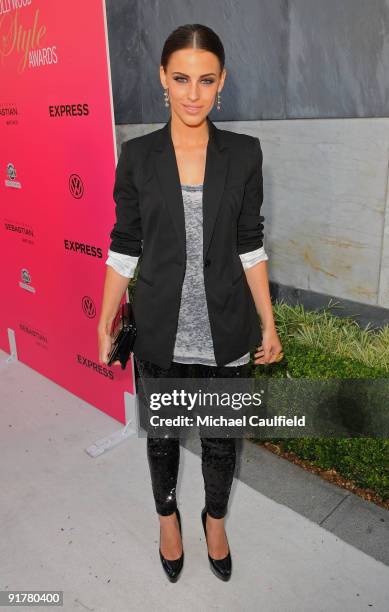 Actress Jessica Lowndes arrives at Hollywood Life's 6th Annual Hollywood Style Awards held at the Armand Hammer Museum on October 11, 2009 in Los...