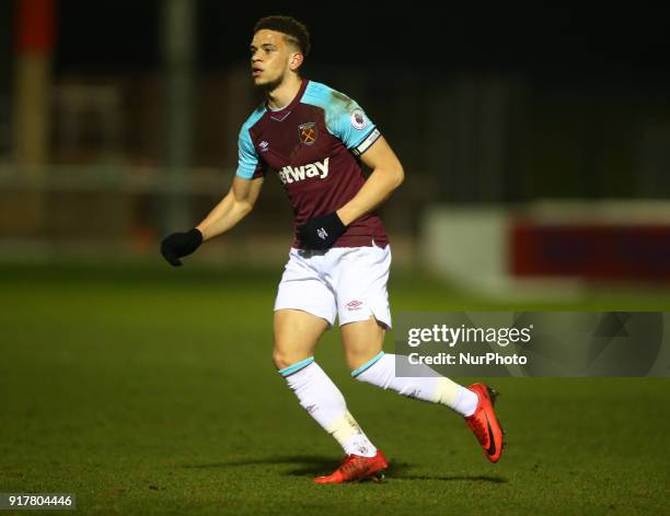 West Ham United U23s Marcus Browne during Premier League 2 Division 1 match between West Ham United Under 23s and Tottenham Hotspur Under 23s at...