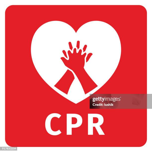 cpr symbol - defibrillator stock illustrations