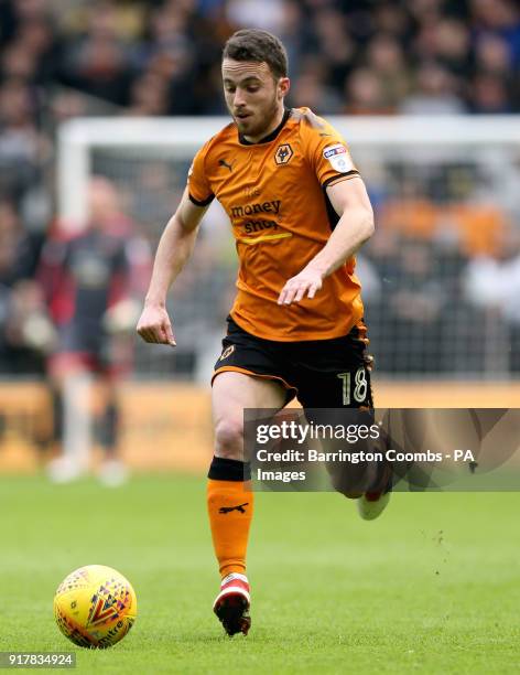 Wolverhampton Wanderers' Diogo Jota during the Sky Bet Championship match at Molineux, Wolverhampton