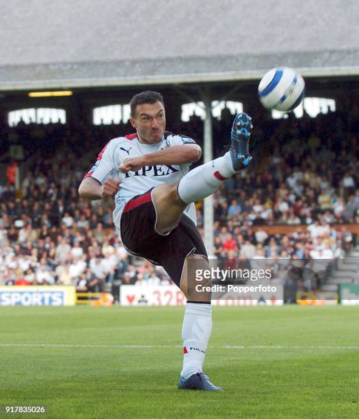 Steed Malbranque of Fulham in action during the Barclays Premiership match between Fulham and West Ham United at Craven Cottage in London on...