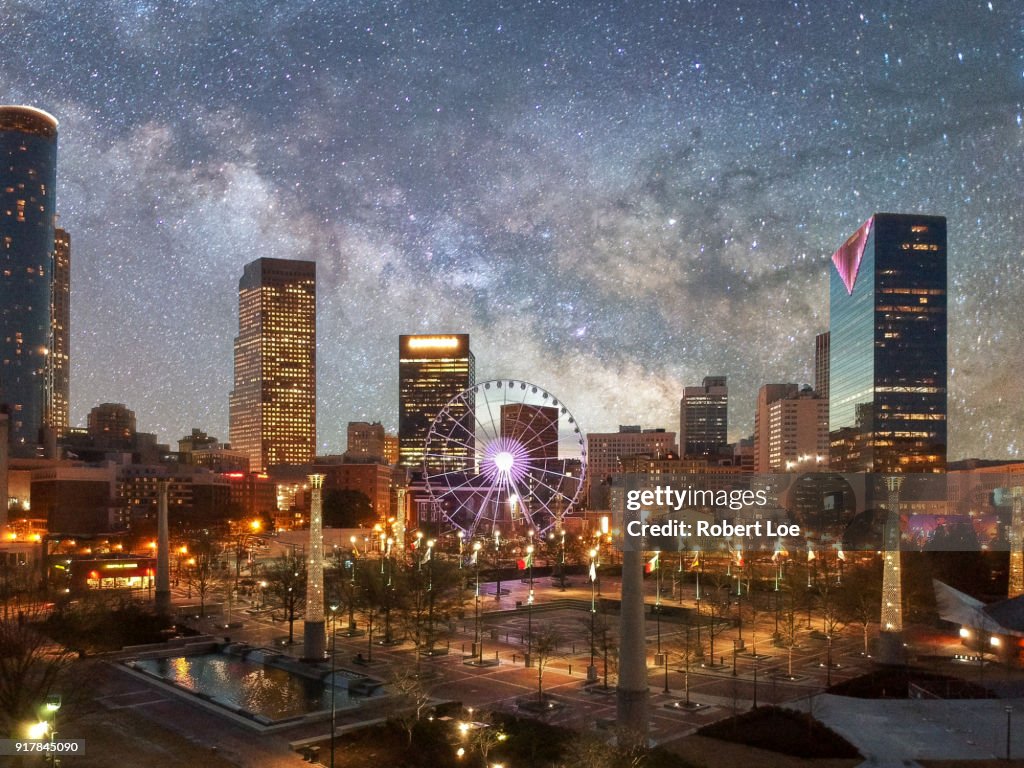 Downtown Atlanta Georgia Lights