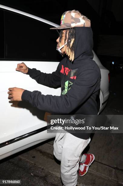 Lil Twist is seen on February 12, 2018 in Los Angeles, California.