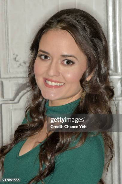 Danica McKellar attends Build series to discuss "Ten Magic Butterflies" at Build Studio on February 13, 2018 in New York City.