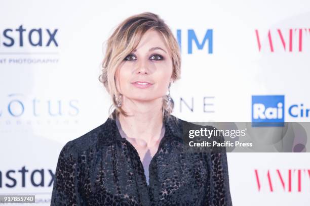 Italian actress Anna Ferzetti during the Red Carpet of the Italian film "A Casa Tutti Bene", directed by Gabriele Muccino, at The Space Cinema...