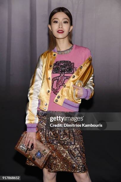 Janice Man attends the Coach Fall 2018 runway show at Basketball City on February 13, 2018 in New York City.