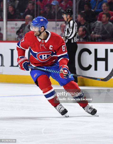 Max Pacioretty of the Montreal Canadiens skates against the Ottawa Senators in the NHL game at the Bell Centre on February 4, 2018 in Montreal,...