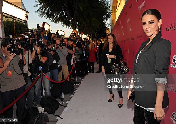 Actress Jessica Lowndes arrives at Hollywood Life's 6th Annual Hollywood Style Awards held at the Armand Hammer Museum on October 11, 2009 in Los...