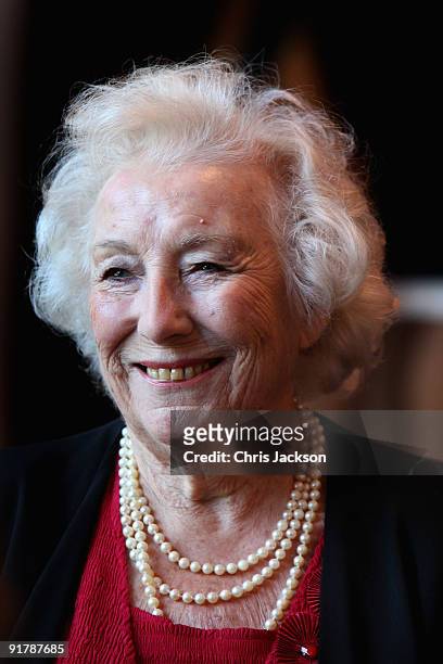 Dame Vera Lynn smiles as she attends the Women of the Year Lunch at Intercontinental Hotel on October 12, 2009 in London, England.