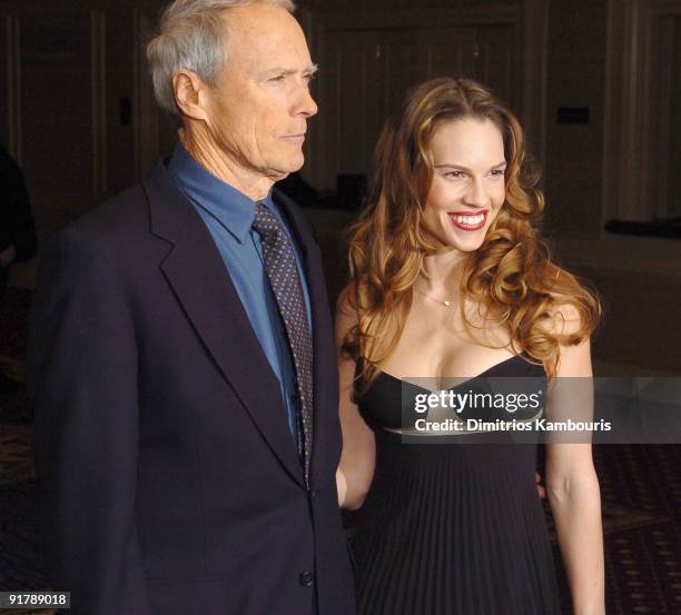 Clint Eastwood and Hilary Swank