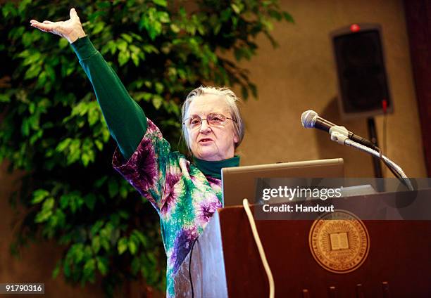 In this image provided by Indiana University on October 12 Indiana University professor Elinor Ostrom is pictured. Ostrom was awarded the Nobel Prize...