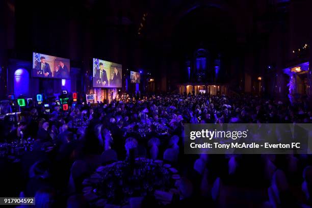 General view during the Everton in the Community Gala Dinner at St George's Hall on February 13, 2018 in Liverpool, England.