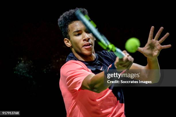 Amro WTT Felix Auger-Aliassime during the ABN Amro World Tennis Tournament at the Rotterdam Ahoy on February 13, 2018 in Rotterdam Netherlands