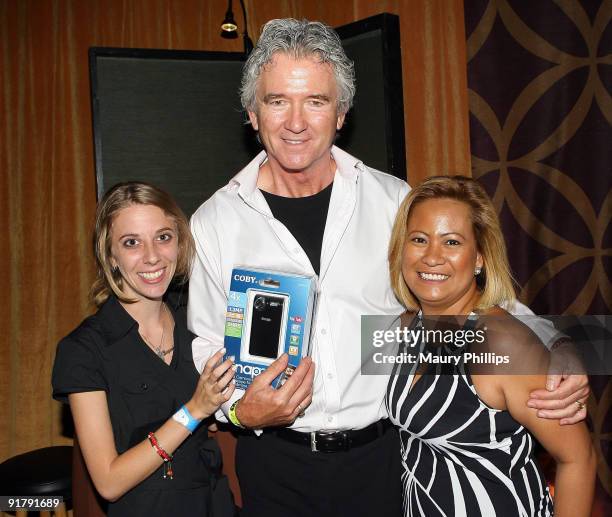 Actor Patrick Duffy poses in the Daytime Emmy official gift lounge produced by On 3 Productions held at The Orpheum Theatre on August 29, 2009 in Los...