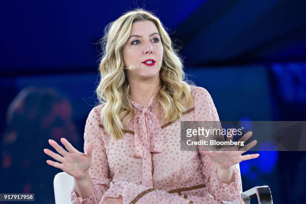 Sara Blakely, founder of Spanx Inc., speaks during a panel discussion at the Goldman Sachs 10,000 Small Businesses Summit in Washington, D.C., U.S.,...