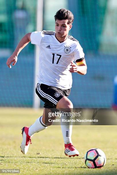 Sebastian Papalia of Germany U16 during UEFA Development Tournament match between U16 Germany and U16 Portugal at VRSA Stadium on February 12, 2018...
