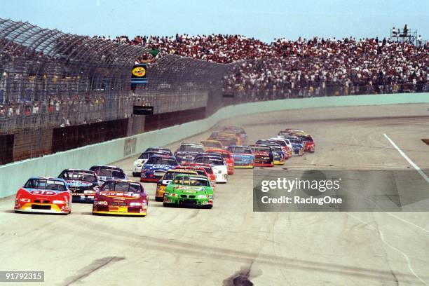 Action at Homestead-Miami Speedway's first season.