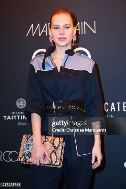 Alicia von Rittberg attends the PLACE TO B Pre-Berlinale-Dinner Photo Call at Provocateur on February 13, 2018 in Berlin, Germany.