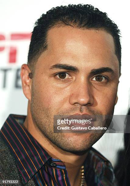 Carlos Beltran attends the ESPN Deportes and Viceroy Miami Welcome Latino owners of the Miami Dolphins event at Club 50 at Viceroy Miami on October...